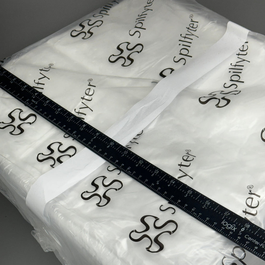 SPILFYTER OS-100 16”x18” Oil Only Absorbent Pads Pack of 100 White