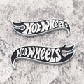 2Pcs Car Sticker Fashion Metal Aluminum Alloy Sign High Gloss Screen Printing Aluminum Sign Logo Brand