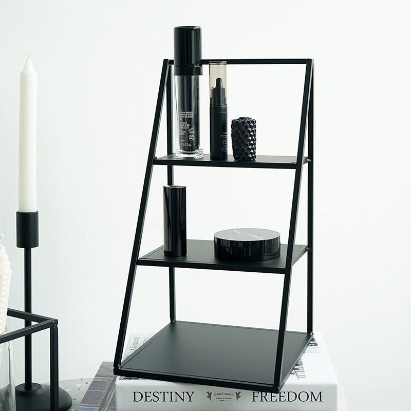 Tea Break Dessert Rack Set Simple Modern Black Iron Cake Plate Marble Tray Creative Cake Rack