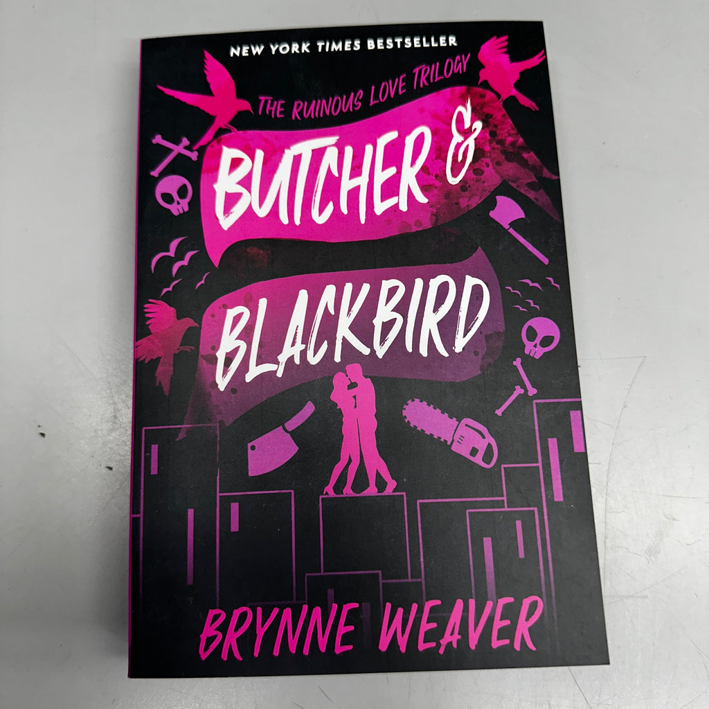 BRYNNE WEAVER Butcher & Blackbird: The Ruinous Love Trilogy 5.5"x8" Black & Purple