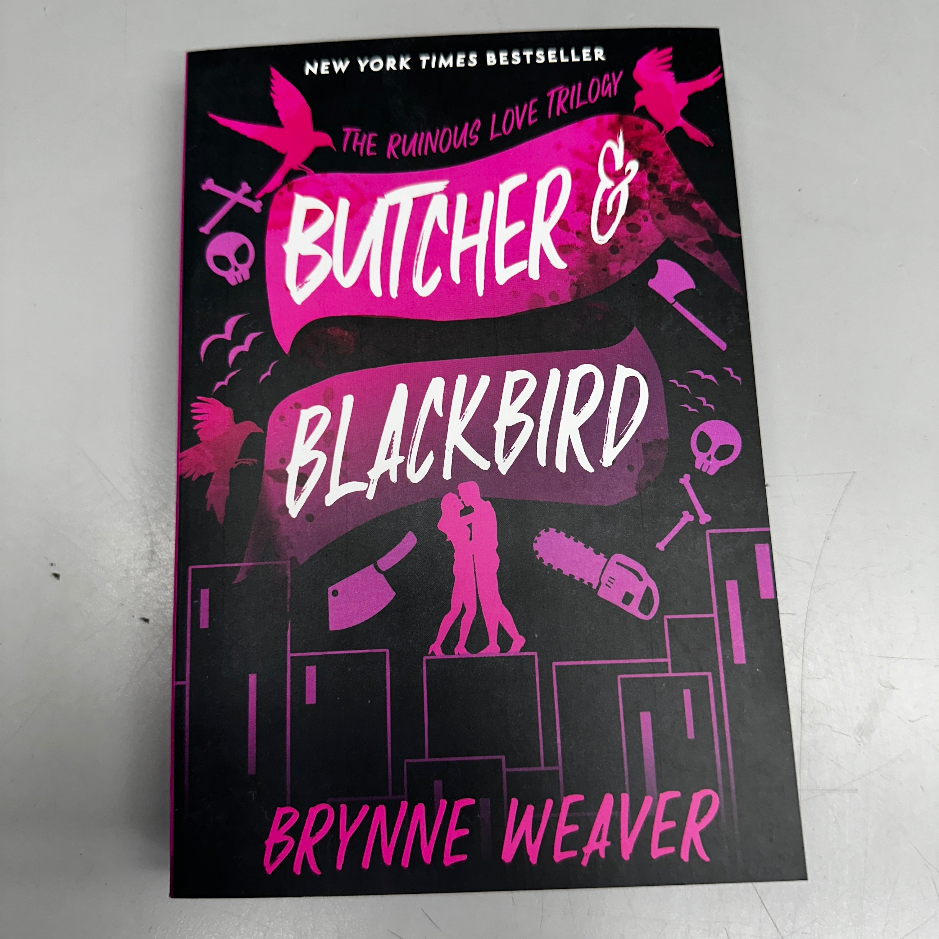BRYNNE WEAVER Butcher & Blackbird: The Ruinous Love Trilogy 5.5"x8" Black & Purple