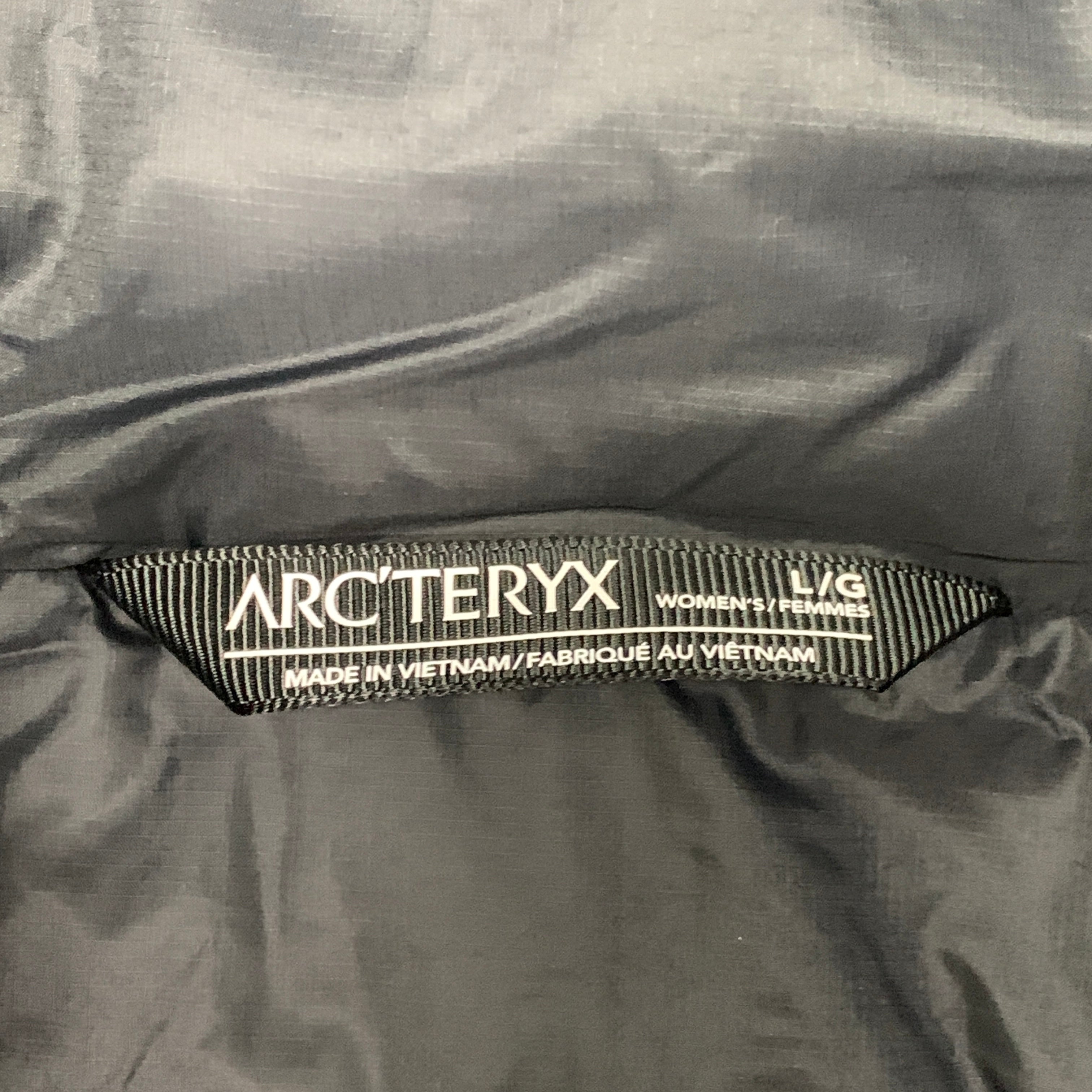 ARC’TERYX Goose Down GORE-TEX Long Patera Parka Coat Women's Sz L Black 29652