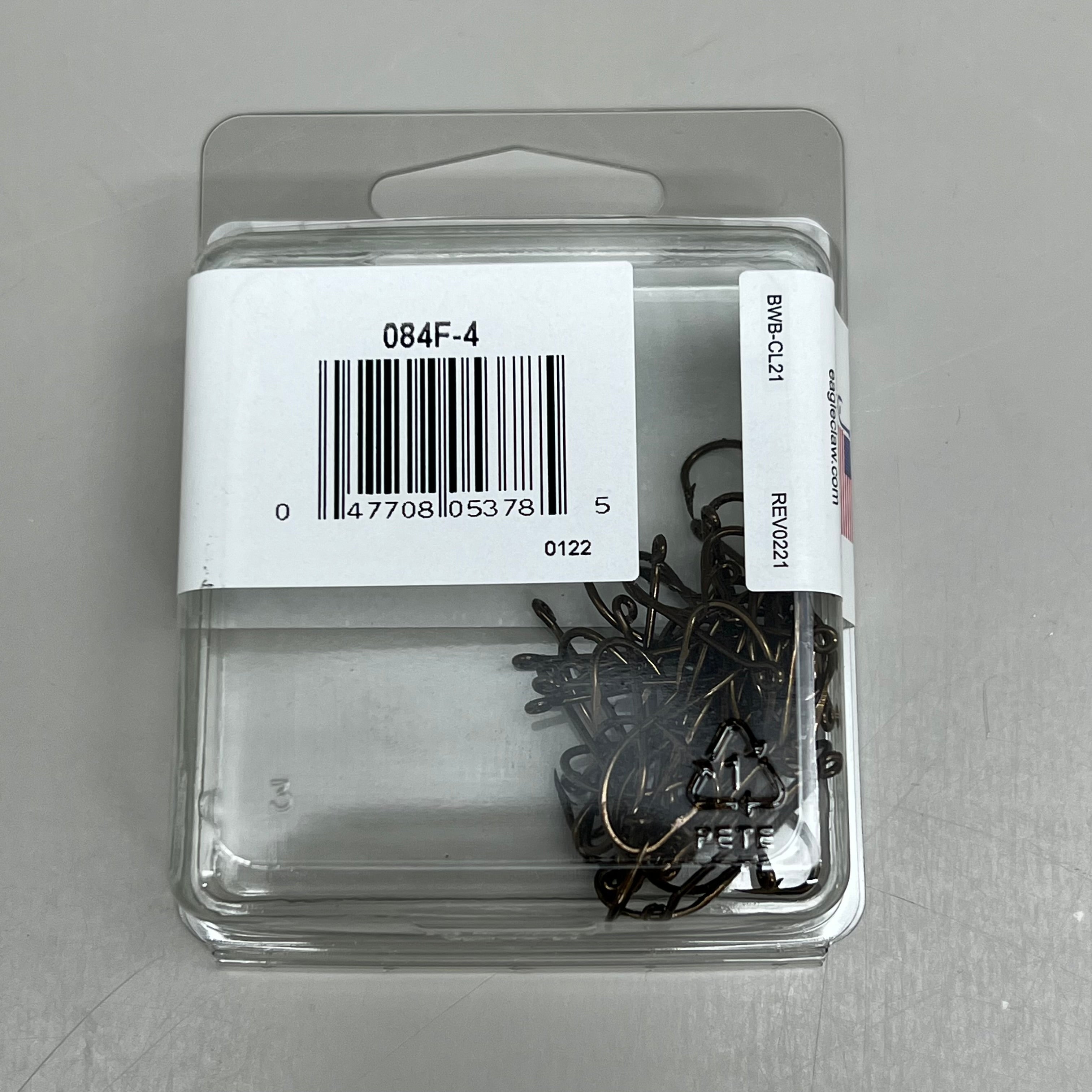 EAGLE CLAW Ultra Sharp All Purpose Live Bait Plain Shank Bronze #4 50pc 084F-4