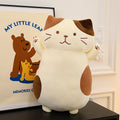 Cat Doll Girl Holding Big Doll Plush Toy Birthday Gift Girl