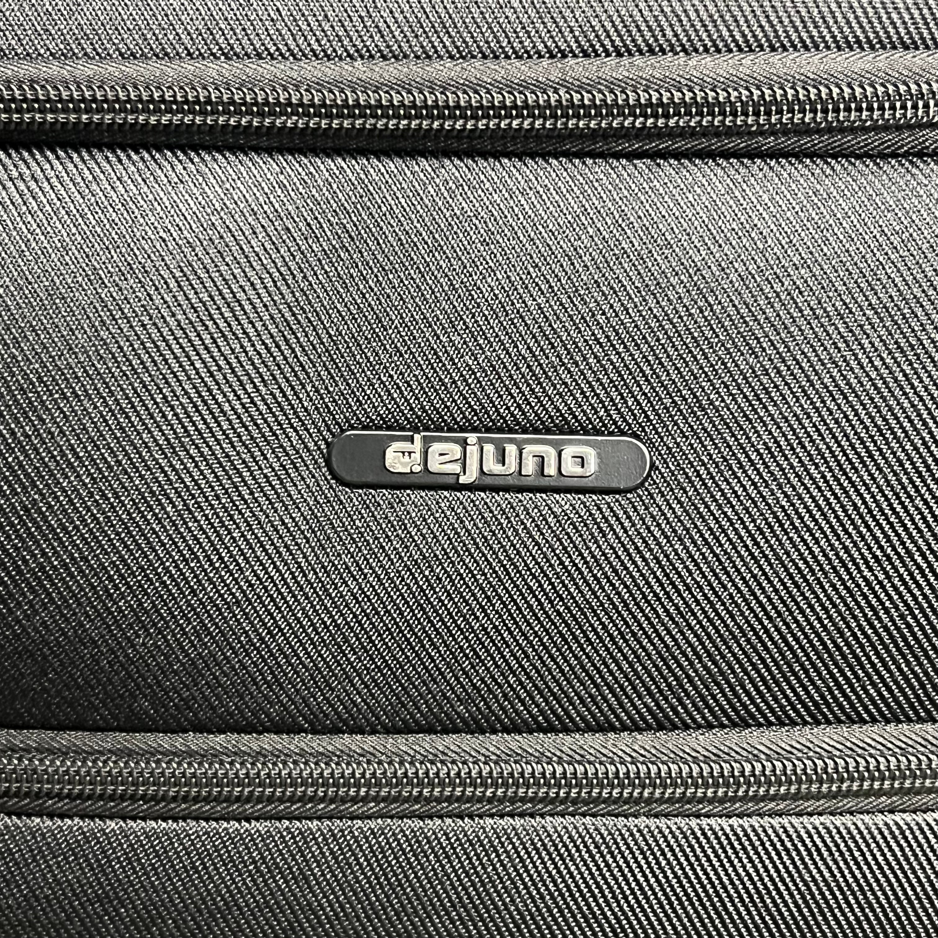 DEJUNO (3 PACK) Lightweight Expandable Spinner Luggage Suitcase Set Black 2302DJBF