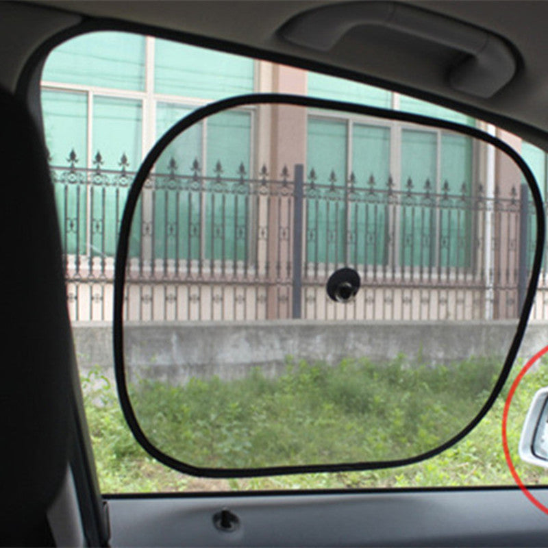 2Pcs/Set 44*37cm Black Car Sun Shade Side Rear Car Window Sunshade Cover sun protectAuto Accessories parasole auto parasol coche