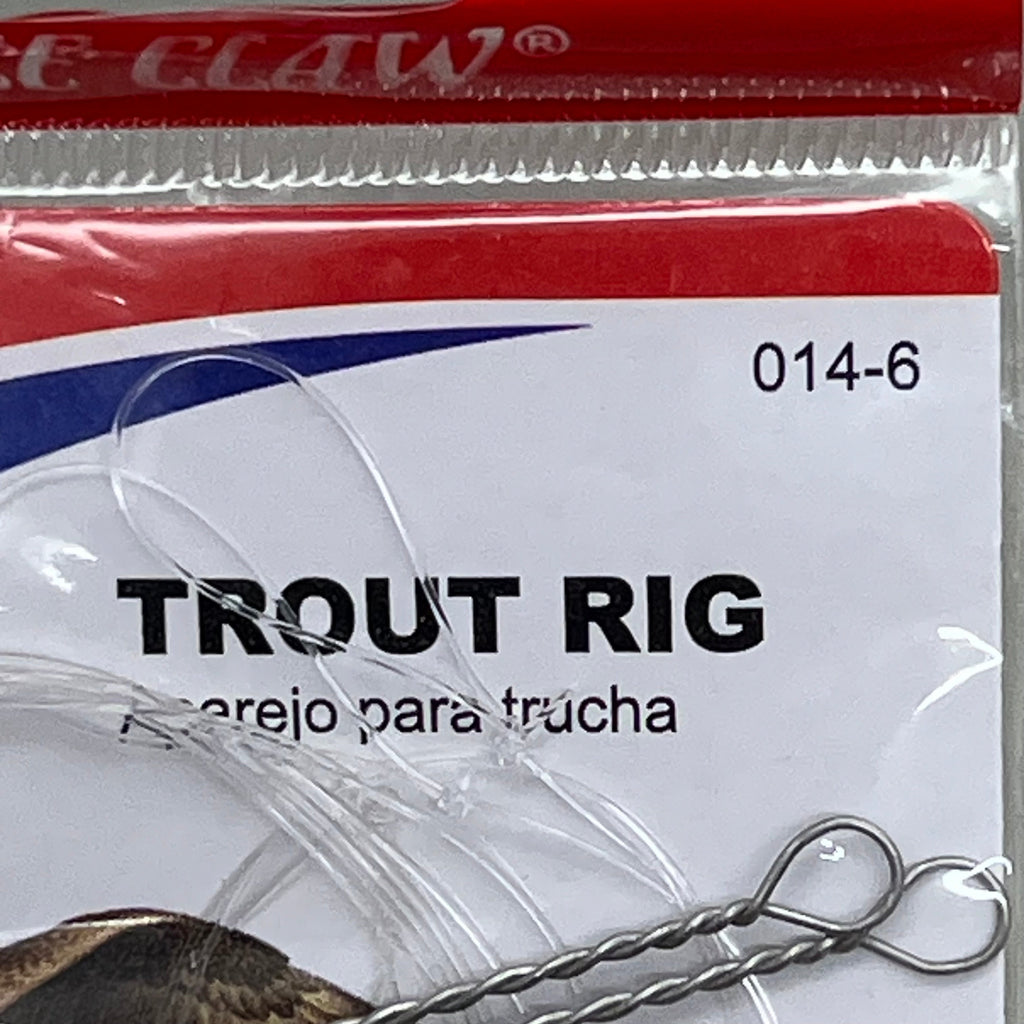 EAGLE CLAW (5 PACK) High Carbon Steel Freshwater Trout Rig Bronze #6 1pc 014-6