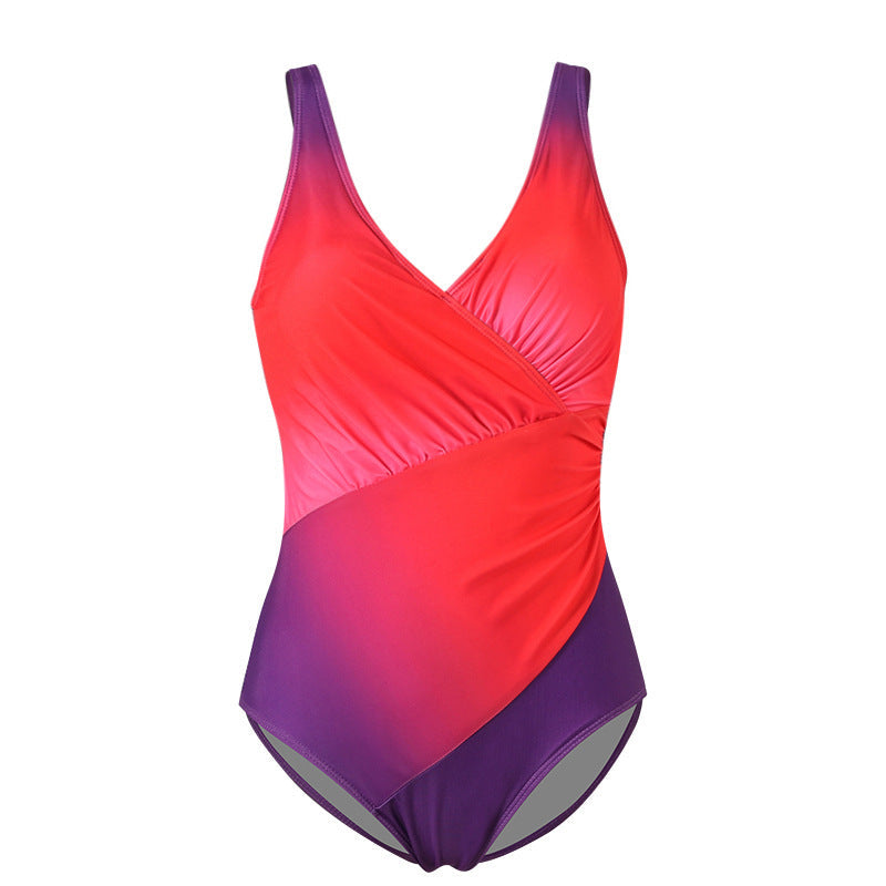 Swimsuit bikini rainbow gradient one-piece swimsuit