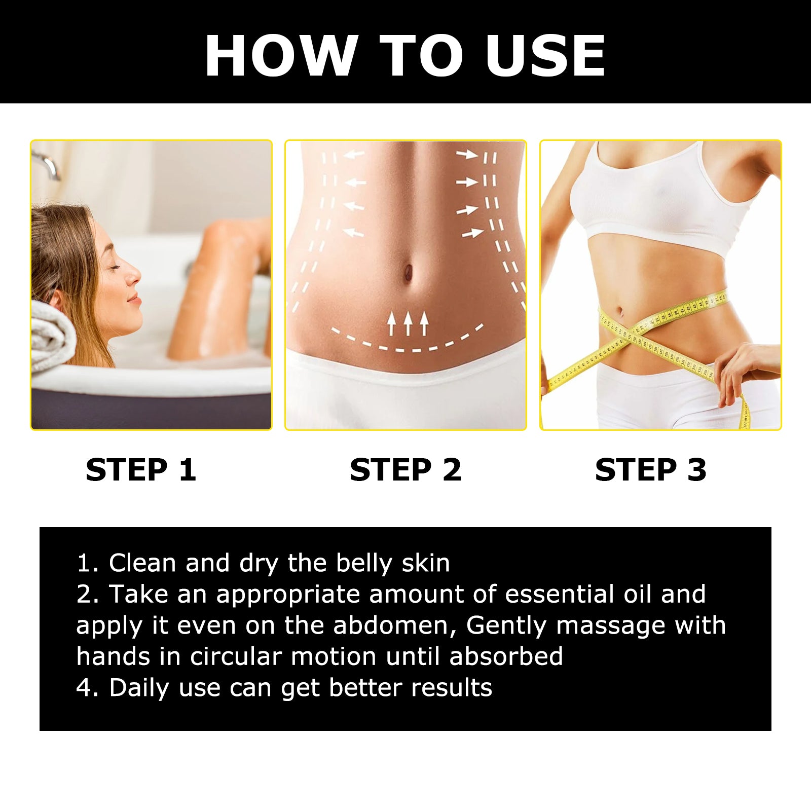 Firming And Slimming Essential Oil, Shows The Curves Of The Body, Firming Shaping And Slimming Body Essential Oil