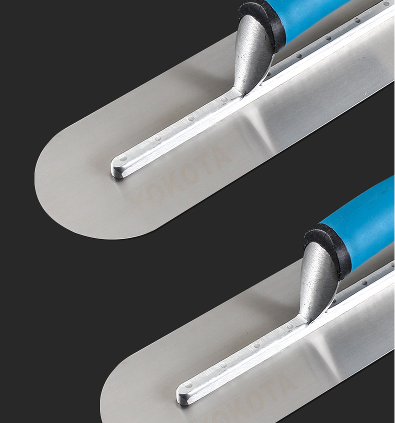 High Quality Stainless Trimming shovel, 35 Cm x 5 cm, very suitable for buckets, slate, plaster, concrete, curved handle, high c