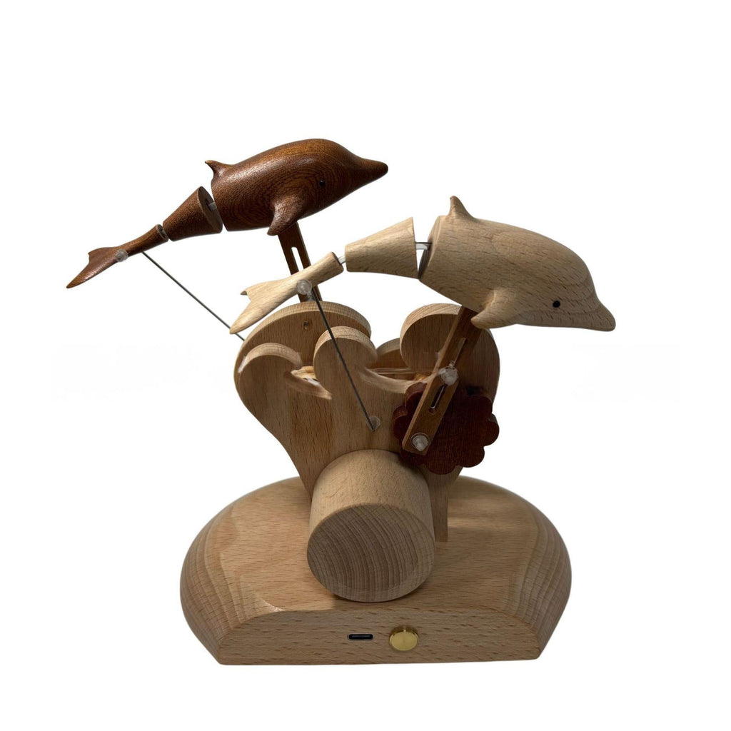 Dolphin Companion Stress-Relief Solid Wood Ornament