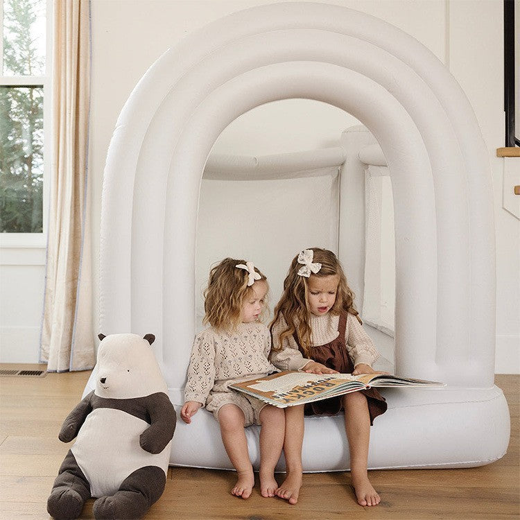 Factory In Stock Children's Inflatable Castle Inflatable Jumping Bed Children's Party Castle Indoor And Outdoor Small Family Jumping Bed
