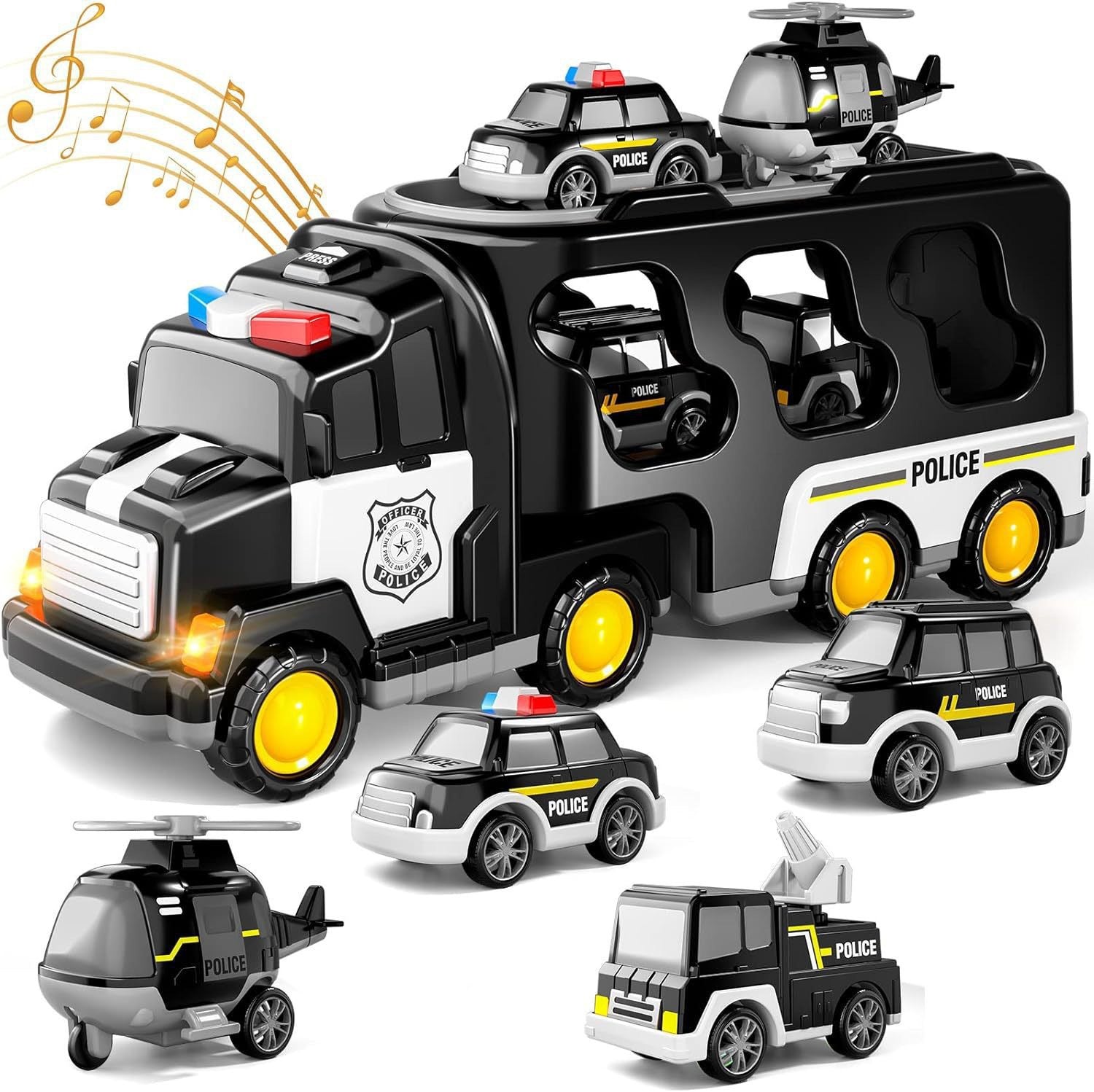 Engineering Vehicle Toy For Kids With Lights And Music