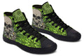 Printed Couple High Top Canvas Shoes