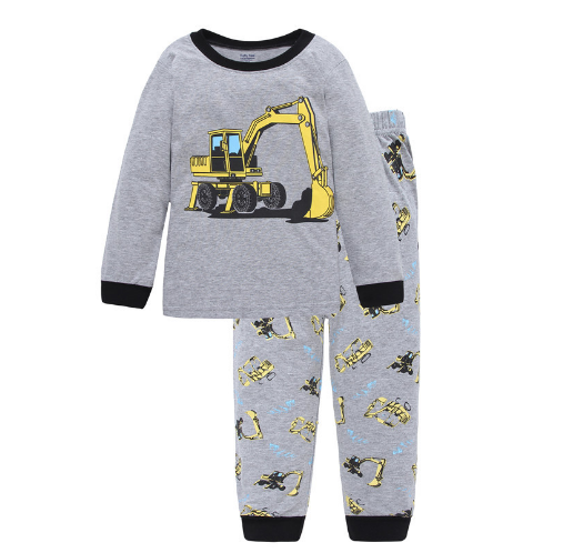 Children Fashion Loose Cartoon Cotton Suit
