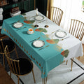 Printed Check Thickened Round Table Wash Free