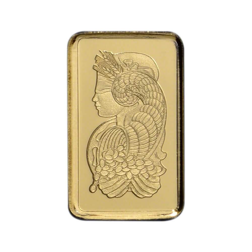 1 Gram Gold Bar PAMP Suisse Fortuna 999.9 Fine in Sealed Assay