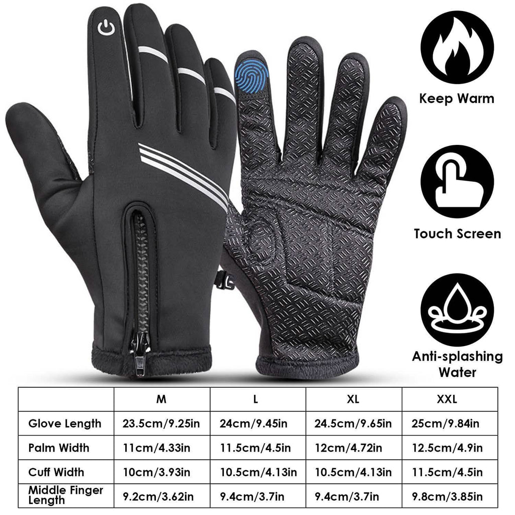 1-Pair: Winter Touchscreen Thermal Gloves