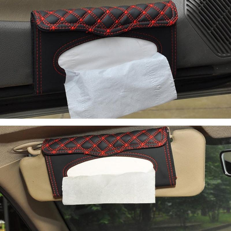 1 Pcs Car Premium Car Tissue Box for Car Tissue Box Towel Sets Car Sun Visor Tissue Box Holder Auto Interior Storage Decoration Car Visor Tissue Holder Mask Holder for Car Sun Visor Napkin Holder Mask Dispenser for Car Accessories