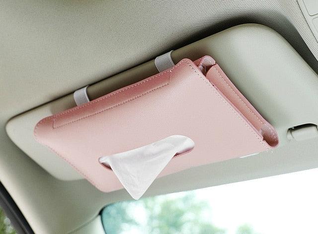 1 Pcs Car Tissue Box Towel Sets Car Sun Visor Tissue Box Holder Auto Interior Storage Sun Visor Napkin Holder Decoration Tissue Holder Luxury Tissue Box Holder for Car Sun Visor Napkin Holder Hanging Car Tissues Holder For Car Accessories