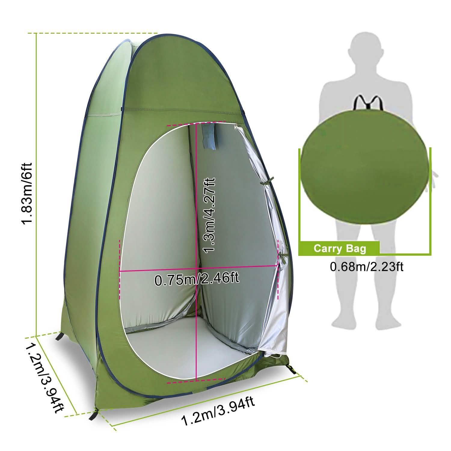 Outdoor Pop Up Toilet Tent