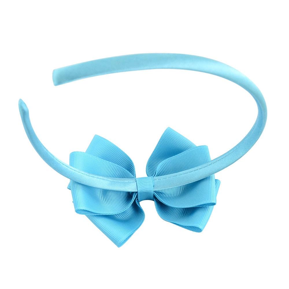 1 Piece 20 colors Cute Bowknot Hair Band For Baby Girls Ribbon Handmade Hair Bows Hairbands Headband Headwear Gorgeous Hair Accessories For Women