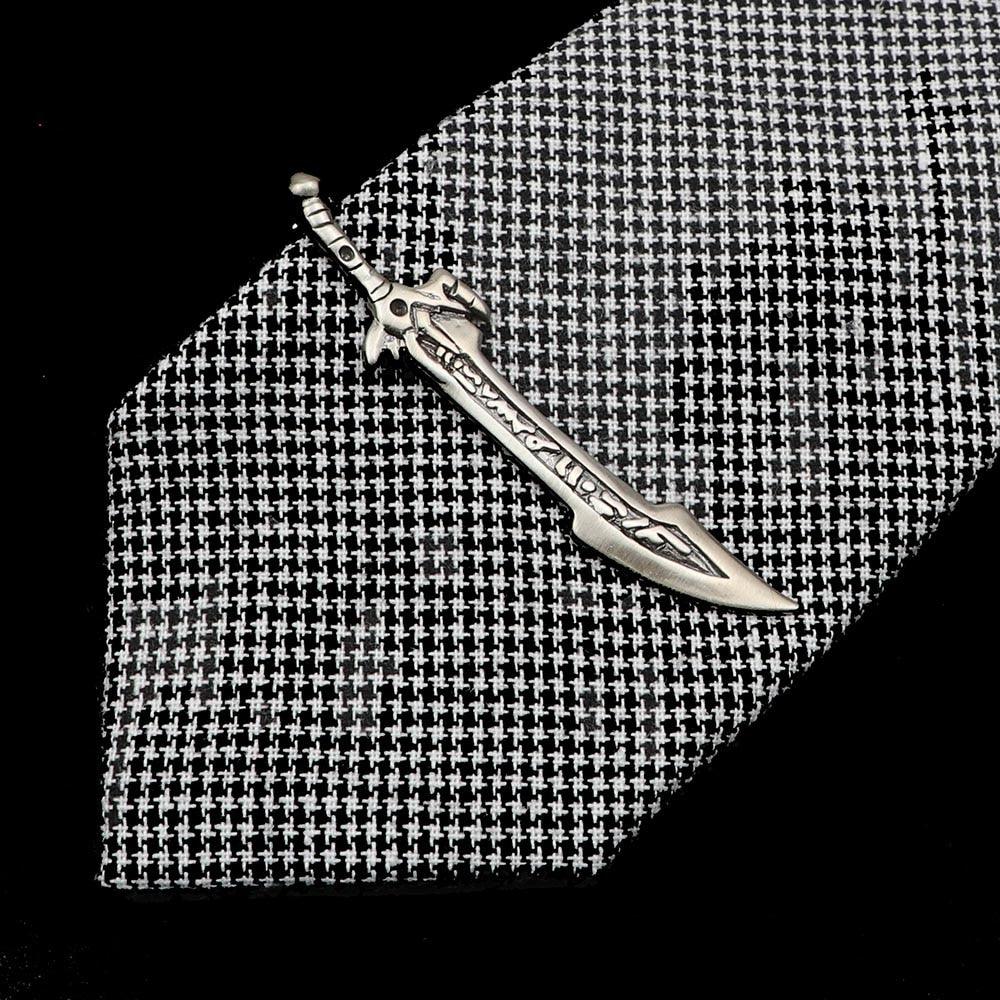 1 Piece Stainless Tie Clips Scissors Owl Shaped Unique Simple Tie Clip For Men Vintage Tie Bar Clip Men's Daily Tie Clip Accessories Stainless Steel Fashion Business Necktie Clips Elegant Mens Gift