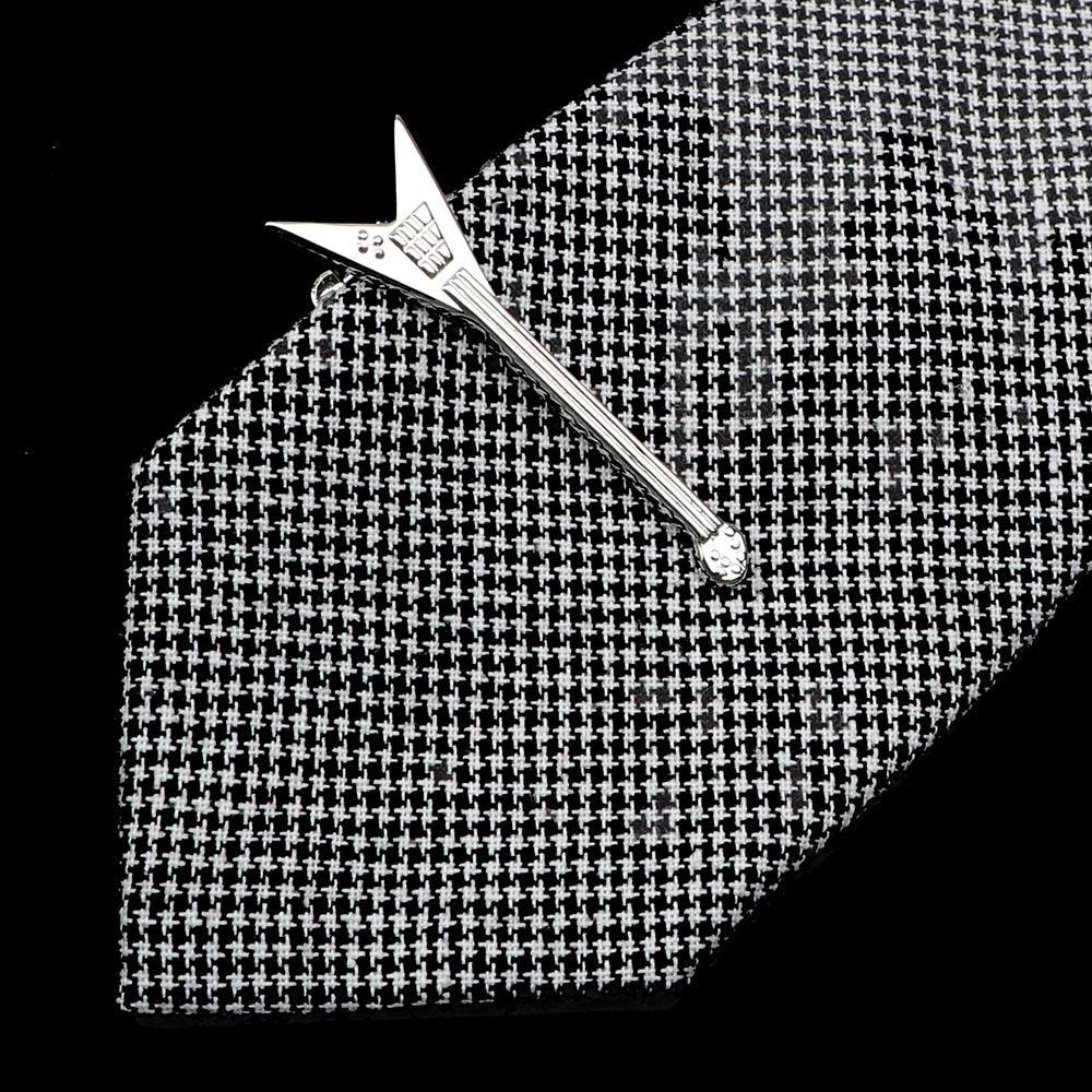 1 Piece Stainless Tie Clips Scissors Owl Shaped Unique Simple Tie Clip For Men Vintage Tie Bar Clip Men's Daily Tie Clip Accessories Stainless Steel Fashion Business Necktie Clips Elegant Mens Gift
