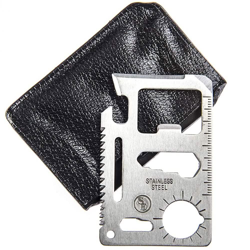 10-Pack: 11-in-1 Stainless Steel Survival Pocket Tool