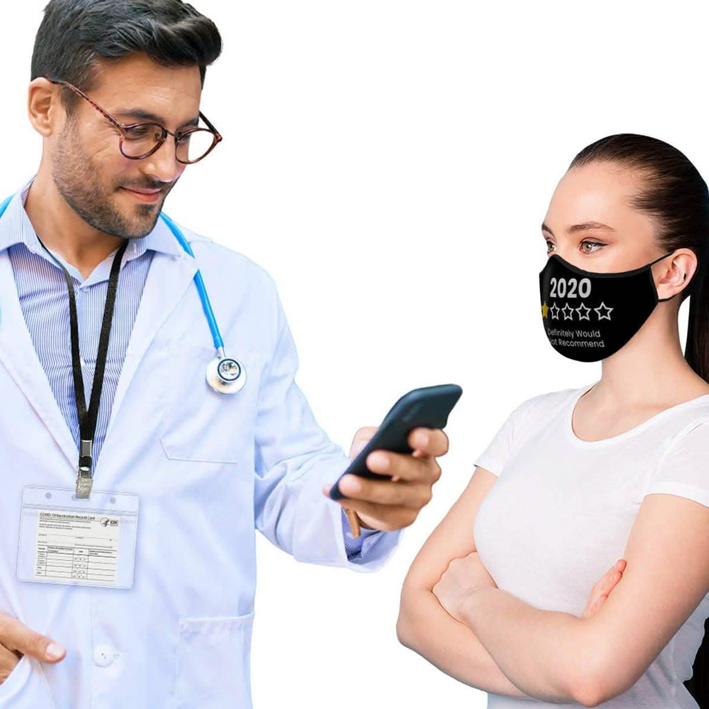 10-Pack: Adjustable Face Mask Loop Extender Id Name Badges CDC Card Holder Lanyards