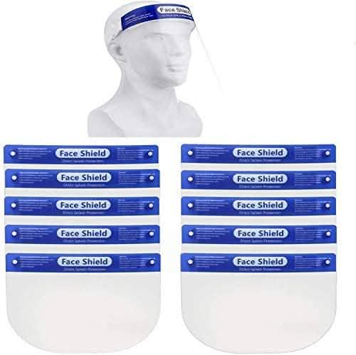 10-Pack: Face Protection Shields
