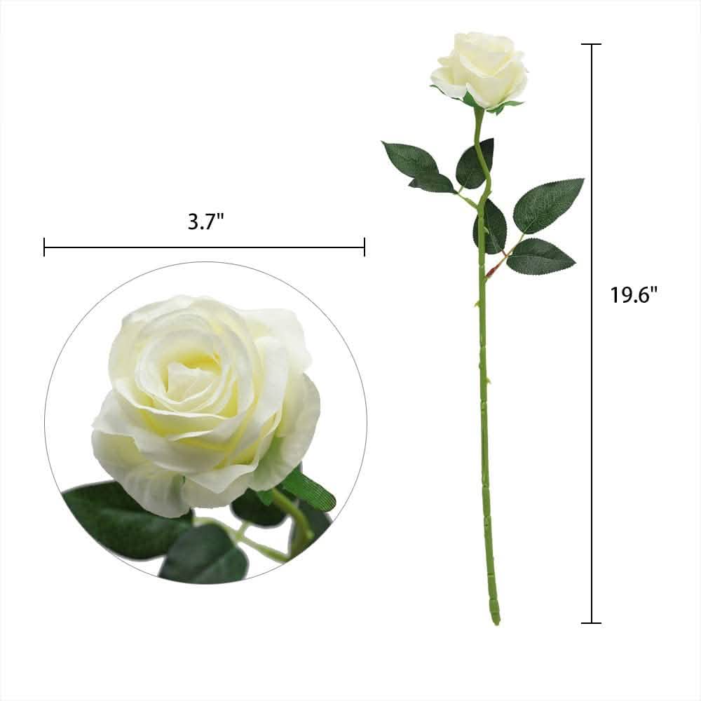 10-Pack: Nubry Artificial Silk Rose Flower Bouquet