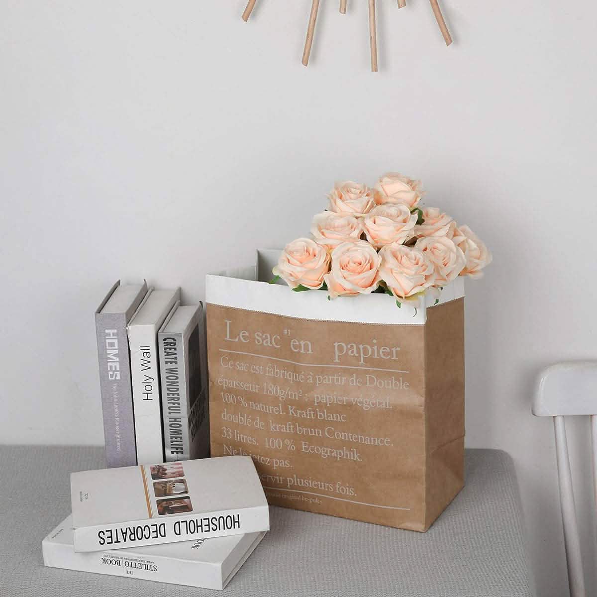 10-Pack: Nubry Artificial Silk Rose Flower Bouquet