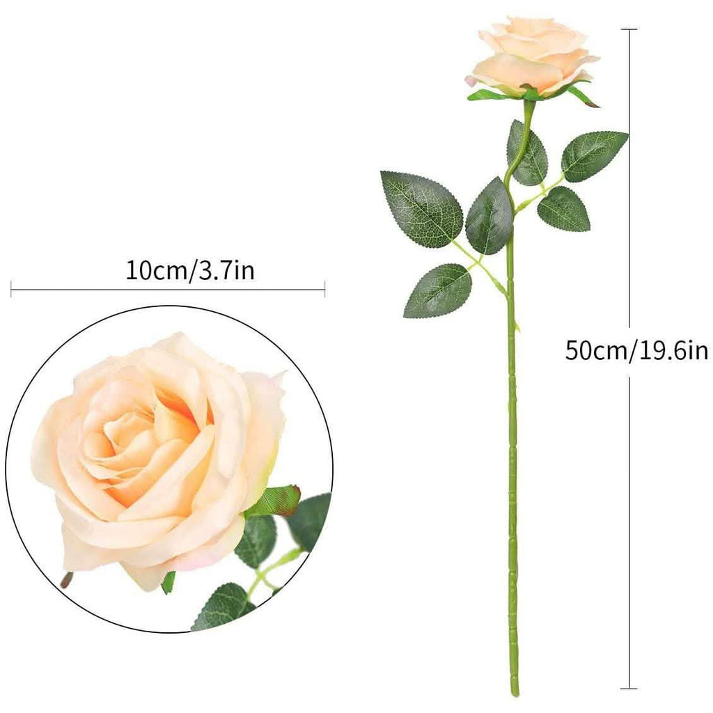 10-Pack: Nubry Artificial Silk Rose Flower Bouquet