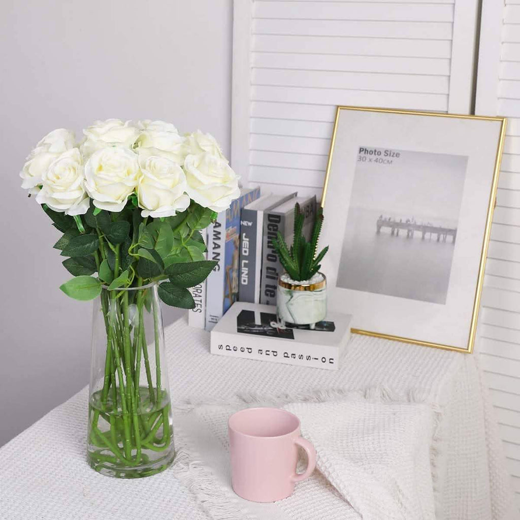 10-Pack: Nubry Artificial Silk Rose Flower Bouquet