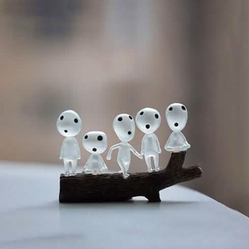 10-Pack: Princess Mononoke Luminous Studio Ghibli Resin Action Figurines