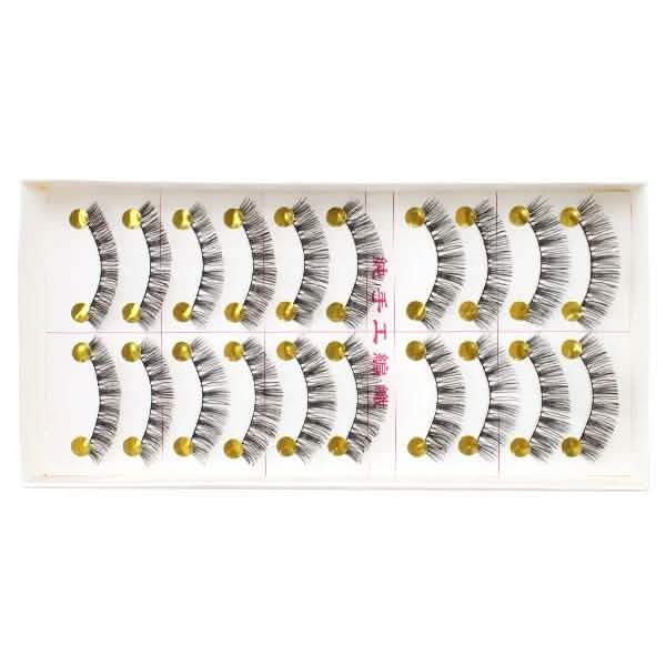 10-Pairs: Makeup Handmade Natural Fashion Long False Eyelashes