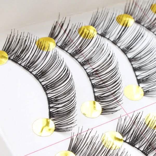 10-Pairs: Makeup Handmade Natural Fashion Long False Eyelashes