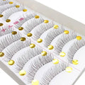 10-Pairs: Makeup Handmade Natural Fashion Long False Eyelashes Eye Lashes
