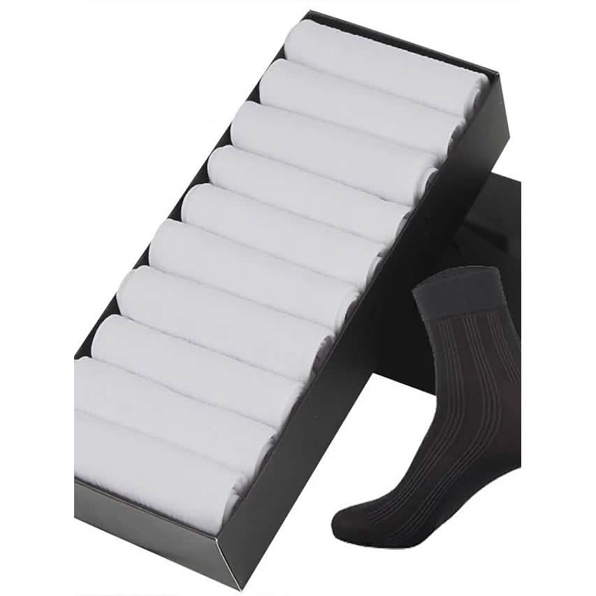 10-Pairs: Socks Solid Colored Warm Spring & Summer