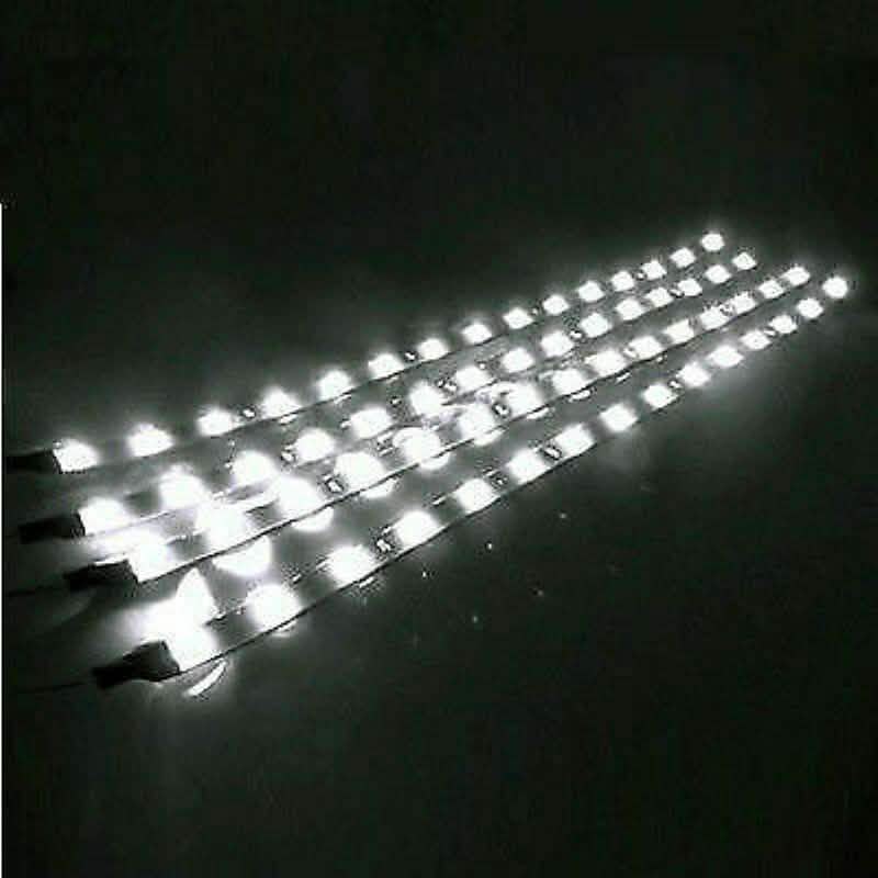 10-Piece: 12" 15SMD Waterproof 12V Flexible LED Strip Light For Car