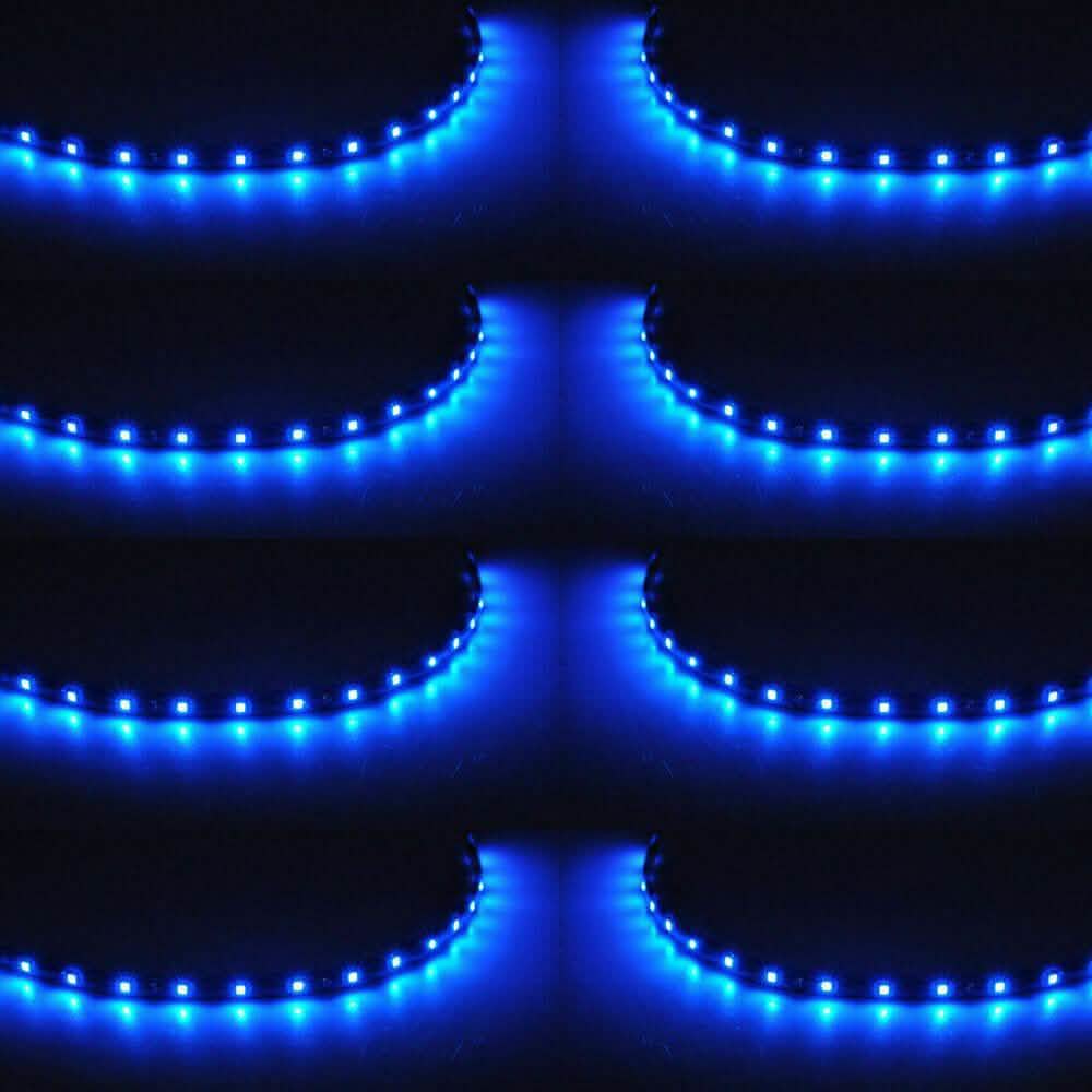 10-Piece: 12" 15SMD Waterproof 12V Flexible LED Strip Light For Car