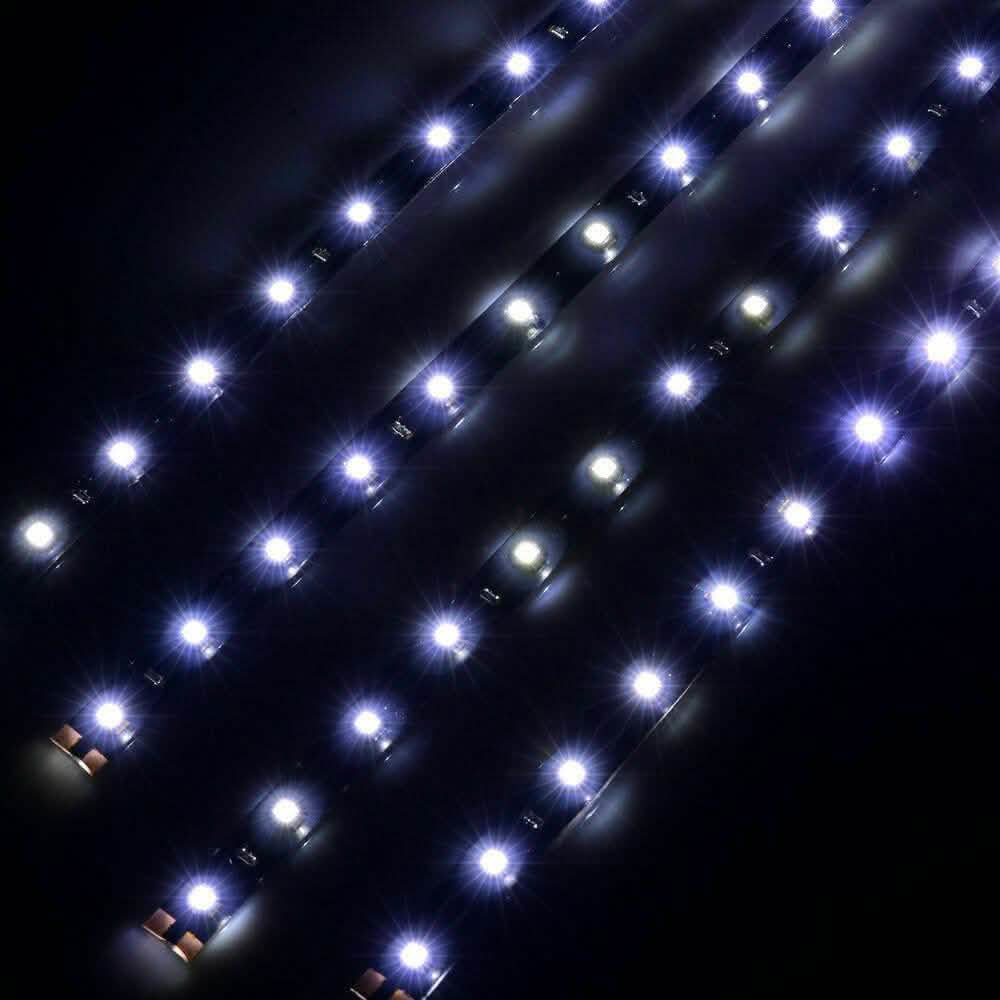 10-Piece: 12" 15SMD Waterproof 12V Flexible LED Strip Light For Car