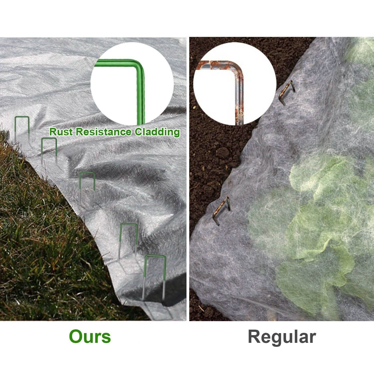10-Piece: 6-Inch U-Type Garden Landscape Rust Resistance Turf Staples