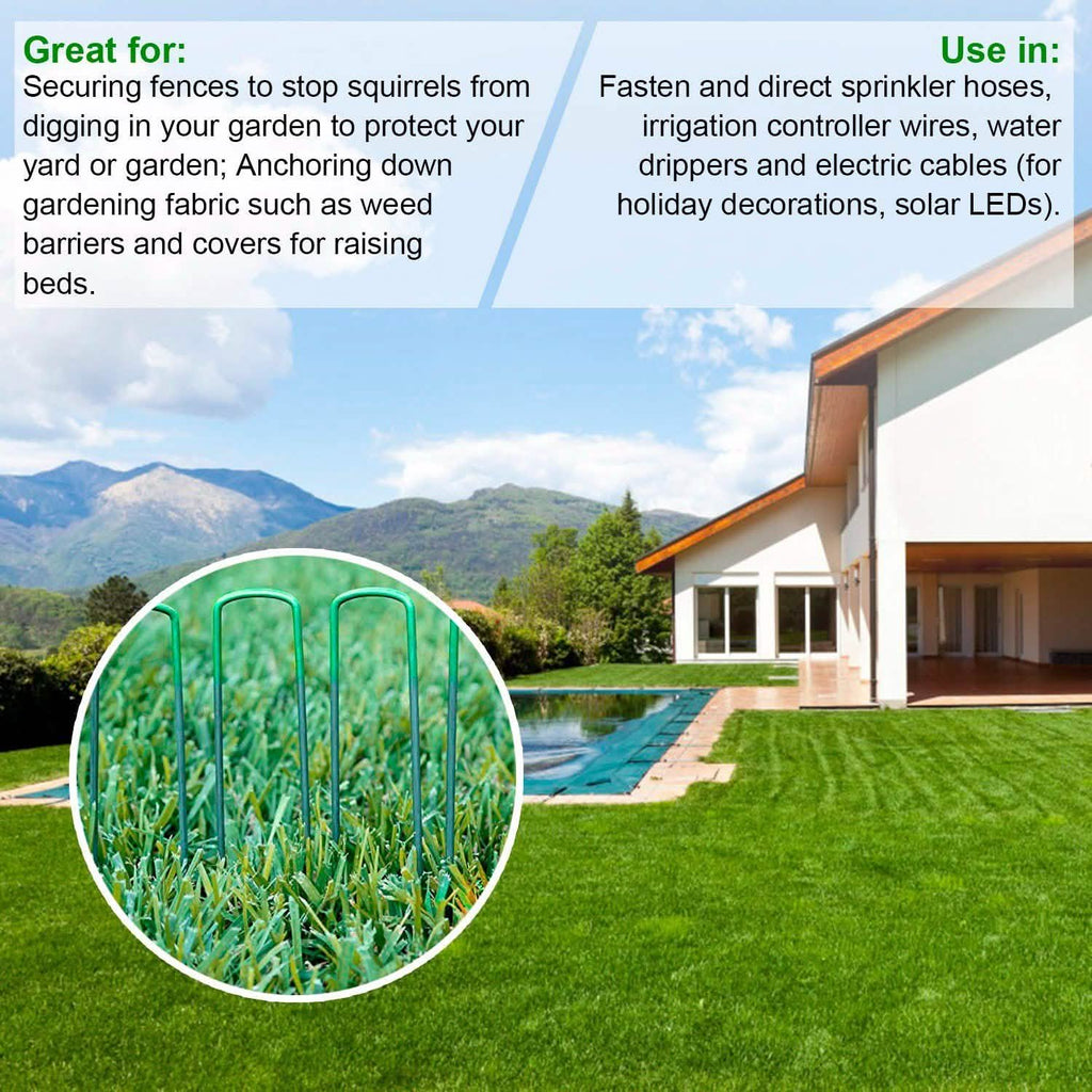 10-Piece: 6-Inch U-Type Garden Landscape Rust Resistance Turf Staples