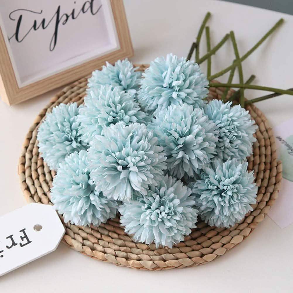 10-Piece: Artificial Flowers Chrysanthemum Ball Flowers Bouquet