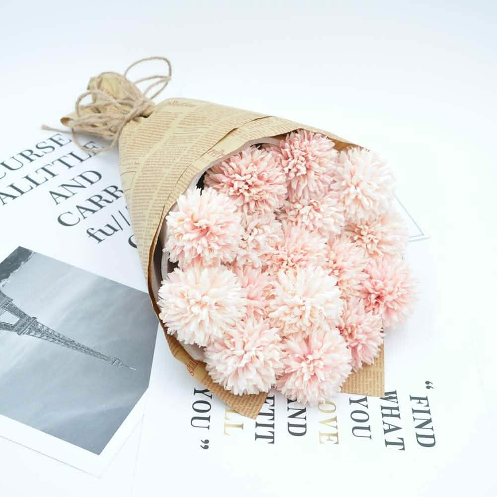 10-Piece: Artificial Flowers Chrysanthemum Ball Flowers Bouquet