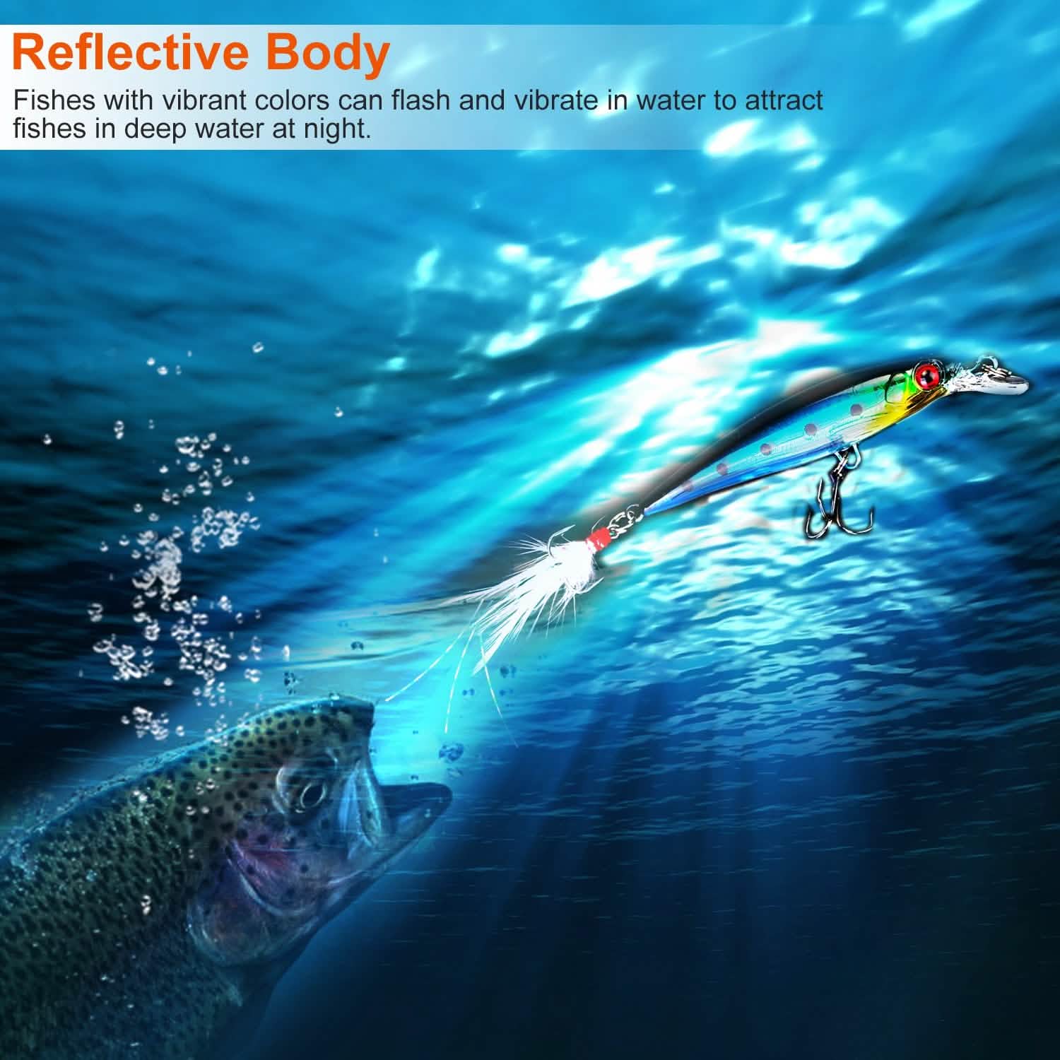 10-Piece: Fishing Lures Kit