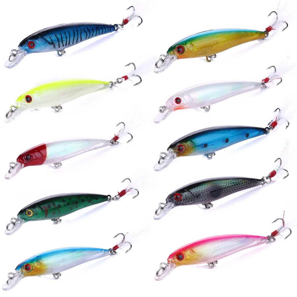 10-Piece: Fishing Lures Kit