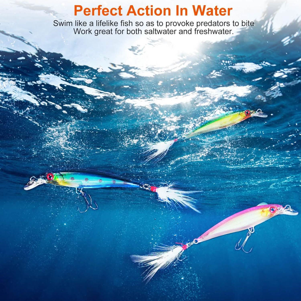 10-Piece: Fishing Lures Kit